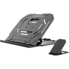 605039 Laptopställ Portabel Svart 2in1