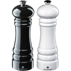 ZSET01-1 Salt & Pepparkvarn Zassenhaus Berlin Svart/ Vit 18cm