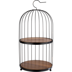 AP33206 APS Black 2-Tier Buffet Stand