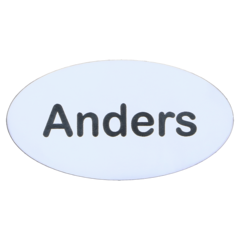 858559 Namnbricka Magnet - Eget Namn 60x32 mm