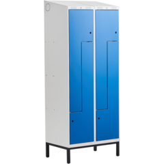 AJ313602 Z-Skåp AJ Benstativ 2 Sektioner 4-fack Sluttande tak