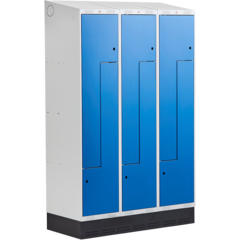 AJ313611 Z-Skåp AJ Sockel 3 Sektioner 6-fack Sluttande tak