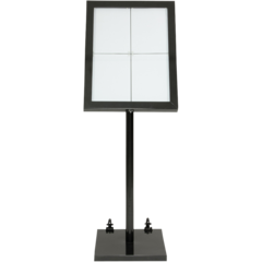 MCS4A4BLSET Securit Menyskylt på Fot 4xA4 LED