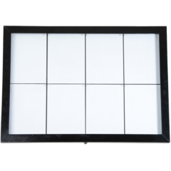 MCS8A4BL Securit Menyskylt XXL 8xA4 LED