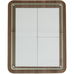 MCS4A4WAL Securit Info Display 4 x A4 Valnöt