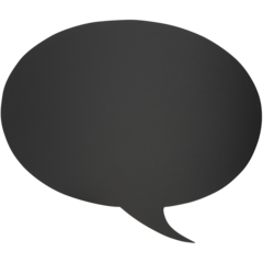 FBBUBBLE Securit Väggtavla Griffel Siluett Bubbla