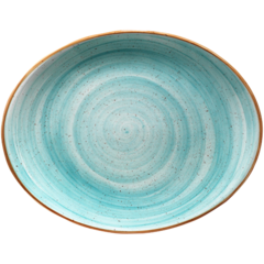 OVAAQMOV31OV Aura Aqua Tallrik 31x24cm