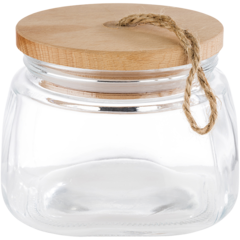 AP82255 APS Glasskrukke Woddy med Tred