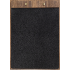 MCWALA4SC Menyhållare Valnöt Securit Läderfront