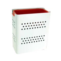 HYK530605 Avfallstunna Vit + Rött 60L