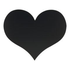 FBHEART Securit Väggtavla Griffel Siluett Hjärta