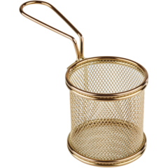 AP40602 APS Gold Snack Holder Serving Basket