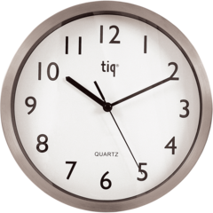 F307 Väggur Ø25cm Aluminium