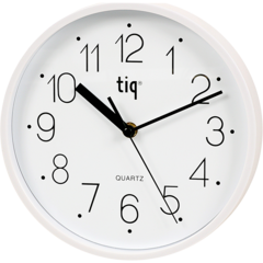 W99157 Väggur Ø22,5cm Plast Vit