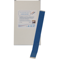 AM3360182 Långplåster Blue Detectable textil 2x18cm