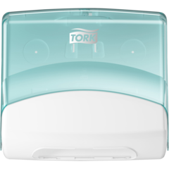 157654000 DISPENSER TORK W4 HVIT/TURKIS