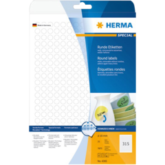 4385 Etikett 10Mm Diameter Vit*