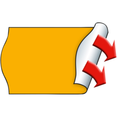 M30007352 Prisetiketter Meto permanenta 26x16mm Orange