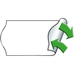 M30007347 Prisetikett avtagbar 26x12mm Vit