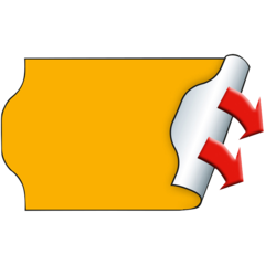 M30007363 Meto Permanent Price Tags 32x19mm Orange