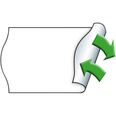 M30007360 Prisetiketter Meto avtagbara 26x16mm Vit