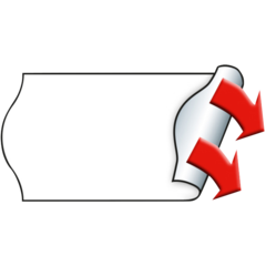 M30007348 Prisetiketter Meto permanenta 26x12mm Vit