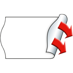 M30007359 Prisetiketter Meto permanenta 26x16mm Vit