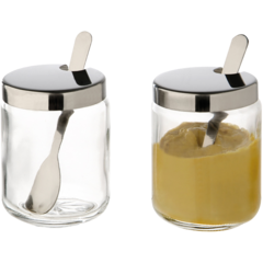 AP40415 APS Sennepsglass med skje 2-pa