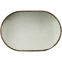 CXOFD32KY730P03 Tallrik halvdjup oval Blocho Pearl Colorx Grön 32cm