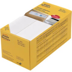 AN3433 Frankeringsetikett Vit 163x43mm Avery 3433