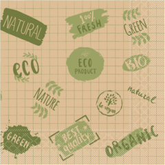 AM94143 Servett Mank ECO Sand/Oliv 3-lags 33×33cm