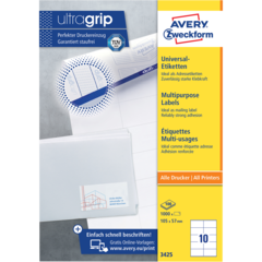 AN3425 Etikett Ultragrip Hvit 105x57m