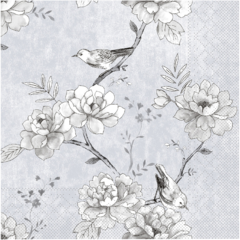 AM77213 Servett Mank Maylin Ljusgrå 3-lags 33x33cm