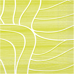 AM77187 Servett Mank Rene Lime 3-lags 33×33cm - Vågmönster