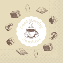 AM81137 Servett Mank Good Morning Sunshine 3-lags 33x33cm