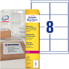 ANL799325 Brevetikett Vit 99x67mm Avery L7993