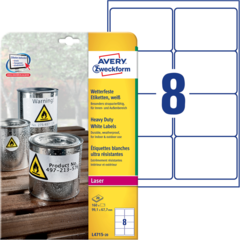 ANL471520 Avery Etikett Hvit 99,1x67,7 m