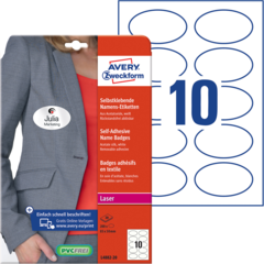 ANL488220 Navneskilt Hvit 85x50 mm