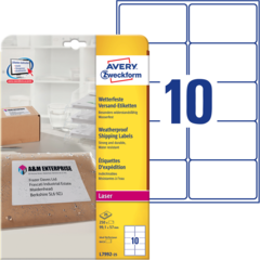 ANL799225 Brevetikett Vit 99x57mm Avery L7992