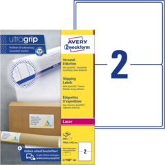 ANL7168100 Brevetikett Vit 199x143mm Avery L7168