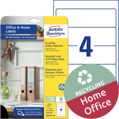 ANLR476110 Pärmetikett Återvunnen 192x61 Avery LR4761