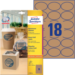 ANL710325 Etikett Papper Vit 63x42mm Avery L7103