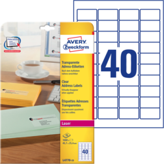 ANL477025 Adressetikett Tålig 45x25mm Avery L4770