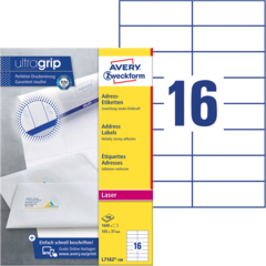 ANL7182100 Adressetikett Vit 105x37mm Avery L7182