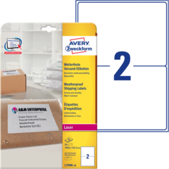 ANL799625 Brevetikett Vit 99x143mm Avery L7996