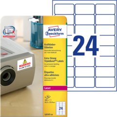 ANL614120 Etikett Hvit 63,5x33,9 mm