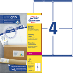 ANL7169100 Brevetikett Vit 99x139mm Avery L7169