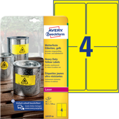 ANL612720 Etikett Gul 99,1x139 mm