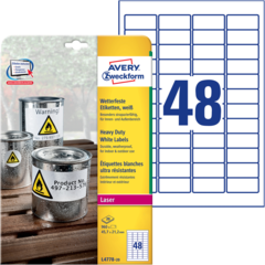 ANL477820 ETIKETT HVIT 45,7x21,2 MM