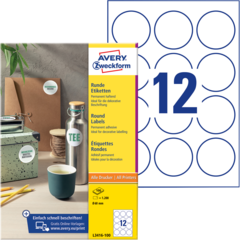 ANL3416100 Etikett Hvit Ø 60mm